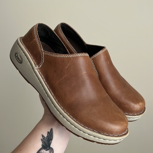 Chaco Zaagh Vibram Gunnison Shiitake Leather Slip On Shoes - Picture 1 of 9